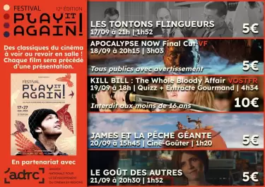 Festival Play It Again 2026 du 17 au 21 Septembre