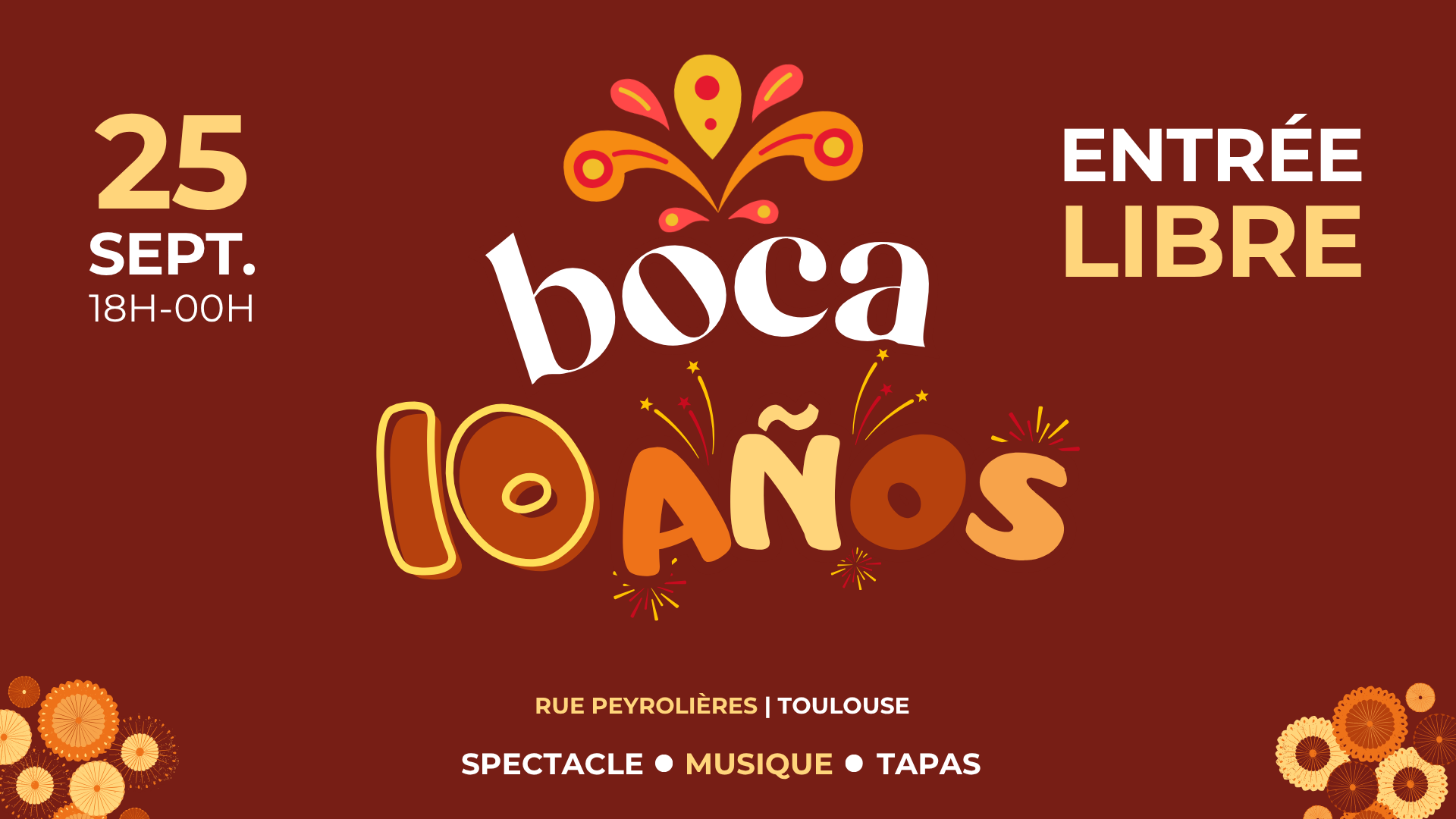 BOCA FÊTE SES 10 ANS | SPECTACLE, DJ SET, CONCERT